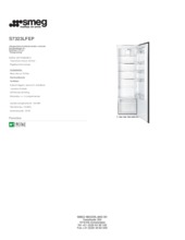 Product informatie SMEG koelkast inbouw S7323LFEP