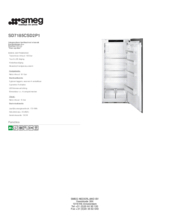 Product informatie SMEG koelkast inbouw SD7185CSD2P1