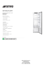 Product informatie SMEG koelkast inbouw SD7323LFLD2P1