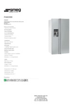 Product informatie SMEG koelkast inbouw side-by-side FA63XBI