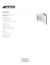 Product informatie SMEG koelkast onderbouw FR132AP