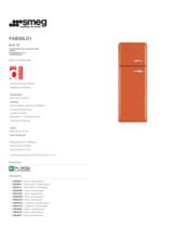 Product informatie SMEG koelkast oranje FAB30LO1