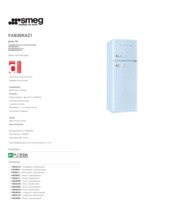 Product informatie SMEG koelkast pastelblauw FAB30RAZ1