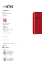 Product informatie SMEG koelkast rood FAB30RR1