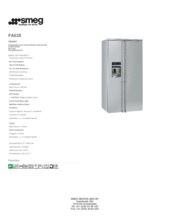 Product informatie SMEG koelkast side-by-side FA63X