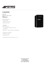 Product informatie SMEG koelkast zwart FAB5RNE