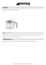 Product informatie SMEG koffiekan DCGC01