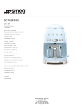 Product informatie SMEG koffiemachine blauw DCF02PBEU