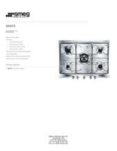 Product informatie SMEG kookplaat inbouw GKE75