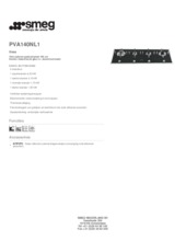 Product informatie SMEG kookplaat inbouw PVA140NL1