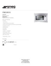 Product informatie SMEG magnetron met grill FME20EX3