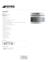 Product informatie SMEG magnetron met grill S45MX2
