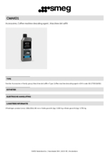 Product informatie SMEG ontkalker CMAK01
