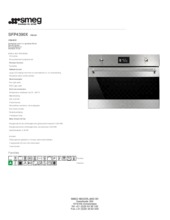 Product informatie SMEG oven compact inbouw SFP4390X