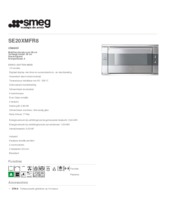 Product informatie SMEG oven inbouw SE20XMFR8