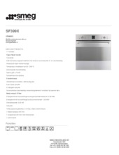 Product informatie SMEG oven inbouw SF399X