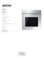 Product informatie SMEG oven inbouw SF425X