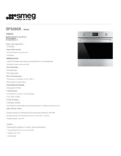 Product informatie SMEG oven inbouw SF6390X