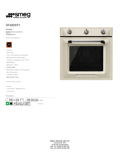 Product informatie SMEG oven inbouw SF6905P1