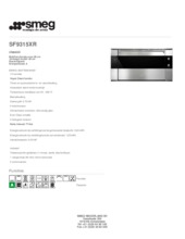 Product informatie SMEG oven inbouw SF9315XR