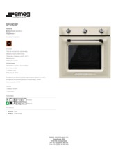 Product informatie SMEG oven inbouw creme SF6903P