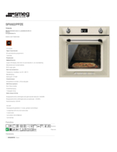 Product informatie SMEG oven inbouw creme SF6922PPZE1