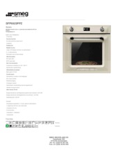 Product informatie SMEG oven inbouw creme SFP6925PPZ