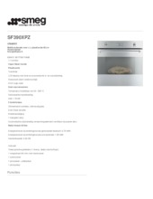 Product informatie SMEG oven inbouw rvs SF390XPZ