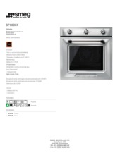 Product informatie SMEG oven inbouw rvs SF6903X