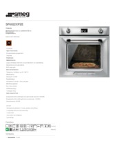 Product informatie SMEG oven inbouw rvs SF6922XPZE