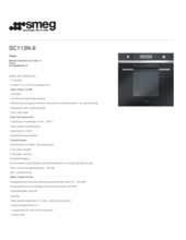 Product informatie SMEG oven inbouw zwart SC112N8