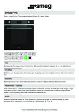 Product informatie SMEG oven inbouw zwart SF6101TVN1