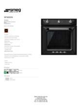 Product informatie SMEG oven inbouw zwart SF6903N