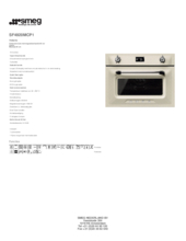 Product informatie SMEG oven met magnetron creme SF4920MCP1