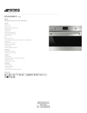 Product informatie SMEG oven met magnetron inbouw SF4303WMCX