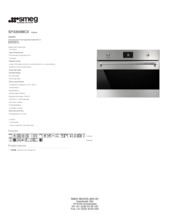 Product informatie SMEG oven met magnetron inbouw SF4390MCX