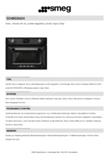 Product informatie SMEG oven met magnetron inbouw SO4902M1N