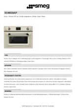 Product informatie SMEG oven met magnetron inbouw SO4902M1P
