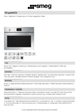 Product informatie SMEG oven met magnetron inbouw rvs SF4401MCX