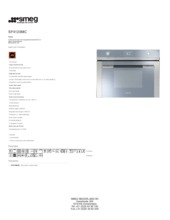 Product informatie SMEG oven met magnetron rvs SF4120MC