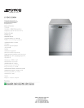 Product informatie SMEG vaatwasser LVS4322XIN