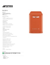 Product informatie SMEG vaatwasser oranje BLV2O2