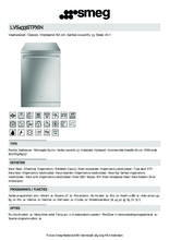 Product informatie SMEG vaatwasser vrijstaand rvs LVS433STPXIN
