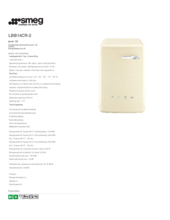 Product informatie SMEG wasmachine crème LBB14CR/2