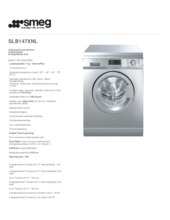 Product informatie SMEG wasmachine rvs SLB147XNL