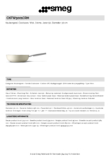 Product informatie SMEG wokpan crème CKFW3001CRM