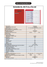 Product informatie Schneider koelkast tafelmodel rood SL130 TT A++ Fire Red