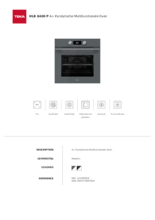 Product informatie TEKA oven inbouw grijs glas HLB 8400 P ST