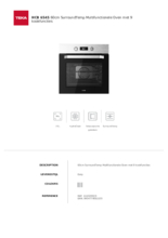 Product informatie TEKA oven inbouw rvs HCB 6545