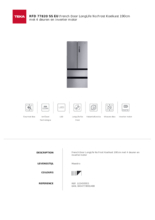 Product informatie TEKA side-by-side koelkast rvs RFD77820SSEU